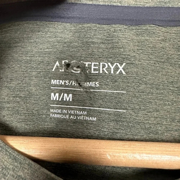 Arc'teryx Cormac Arc-Word Men's T-Shirt Crew Neck Short Sleeves Athletic Medium - Picture 2 of 6